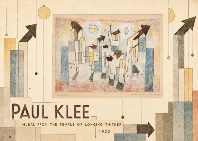 Paul Klee Mural from the Temple of Longing Thither No5 - Juliste