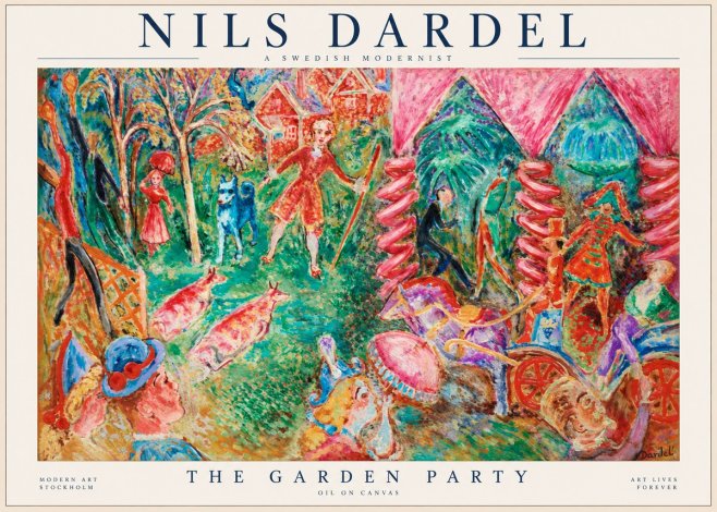 Nils Dardel The Garden Party No1 - Juliste