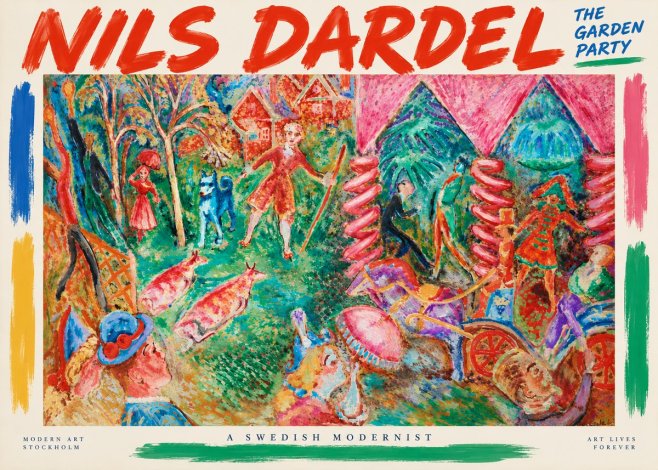 Nils Dardel The Garden Party No3 - Juliste