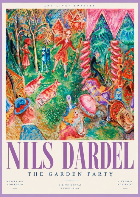 Nils Dardel The Garden Party No6 - Juliste