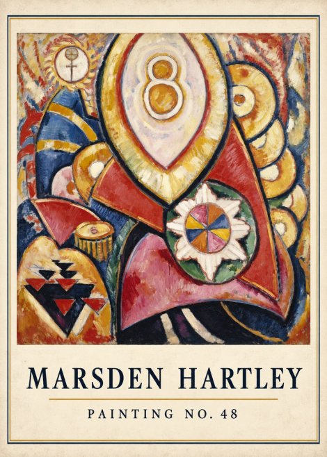 Marsden Hartley Painting No. 48 No4 - Juliste