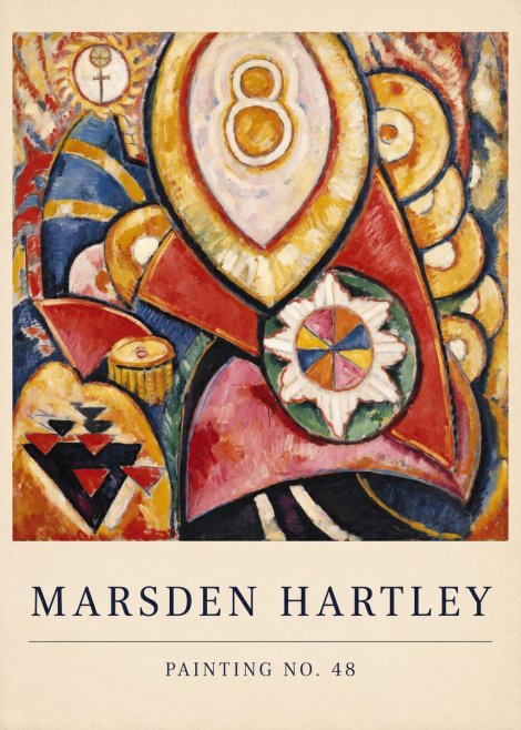 Marsden Hartley Painting No. 48 No6 - Juliste