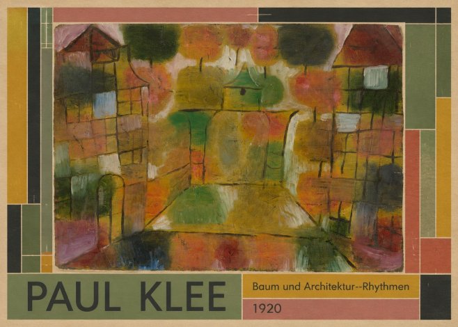 Paul Klee Baum Und Architektur--rhythmen No1 - Juliste