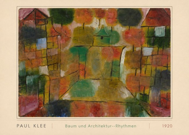 Paul Klee Baum Und Architektur--rhythmen No3 - Juliste