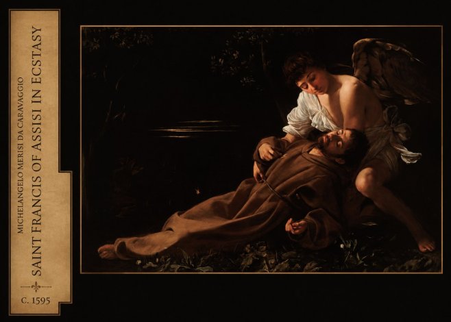 Michelangelo Merisi da Caravaggio Saint Francis of Assisi in Ecstasy No2 - Juliste