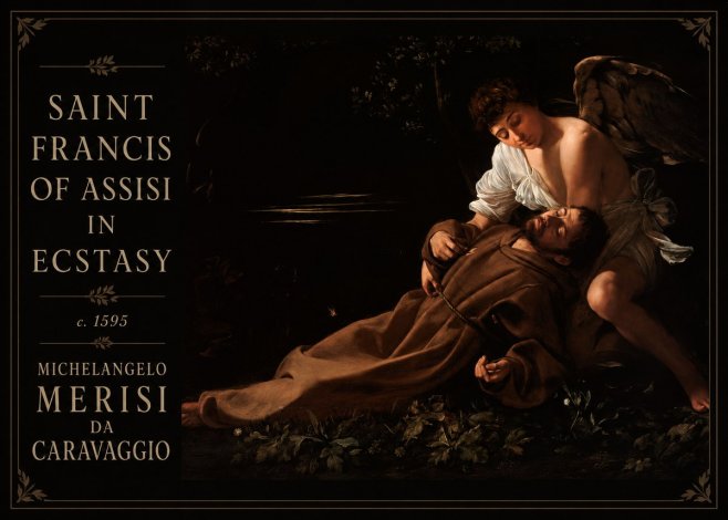 Michelangelo Merisi da Caravaggio Saint Francis of Assisi in Ecstasy No4 - Juliste