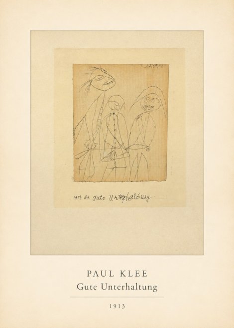 Paul Klee Gute Unterhaltung No4 - Juliste