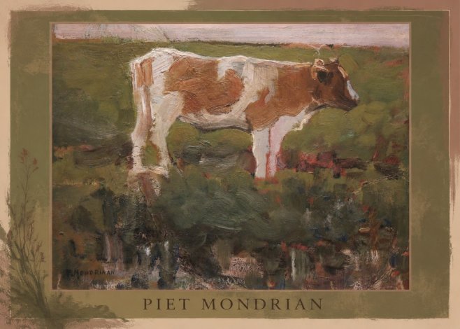 Piet Mondrian Cow No1 - Juliste