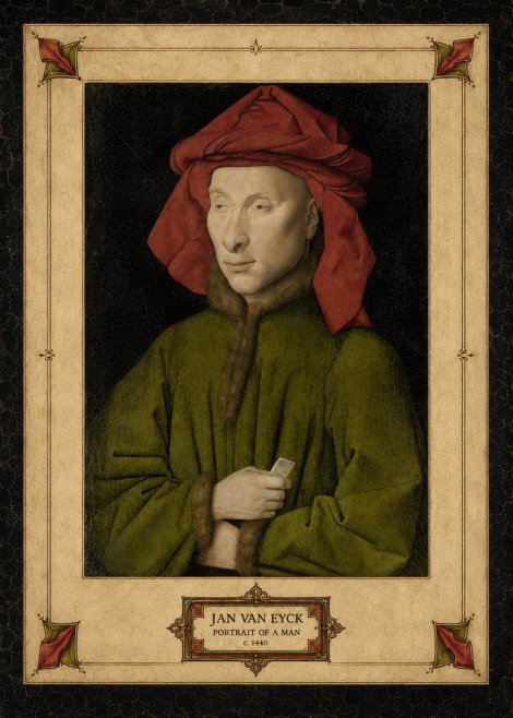 Jan van Eyck Portrait of a Man I No3 - Juliste