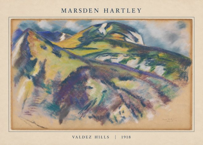 Marsden Hartley Valdez Hills No5 - Juliste