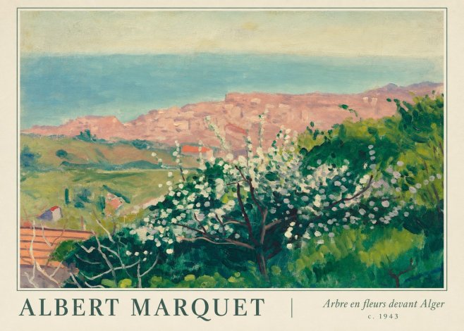 Albert Marquet Arbre En Fleurs Devant Alger No1 - Juliste