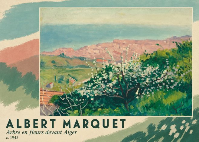 Albert Marquet Arbre En Fleurs Devant Alger No3 - Juliste