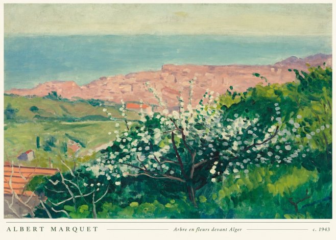 Albert Marquet Arbre En Fleurs Devant Alger No5 - Juliste