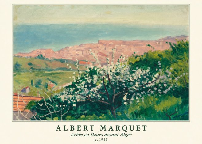 Albert Marquet Arbre En Fleurs Devant Alger No6 - Juliste