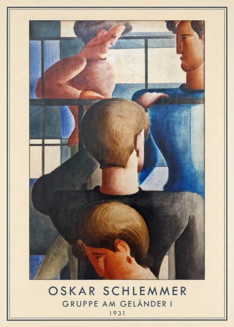 Oskar Schlemmer Gruppe Am Geländer I No4 - Juliste