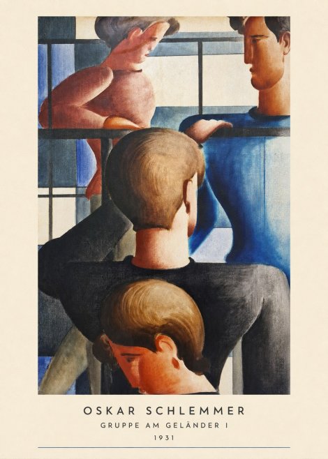 Oskar Schlemmer Gruppe Am Geländer I No6 - Juliste