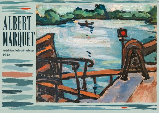Albert Marquet Vue De La Seine, L'embarcadère Ou Paysage No3 - Juliste
