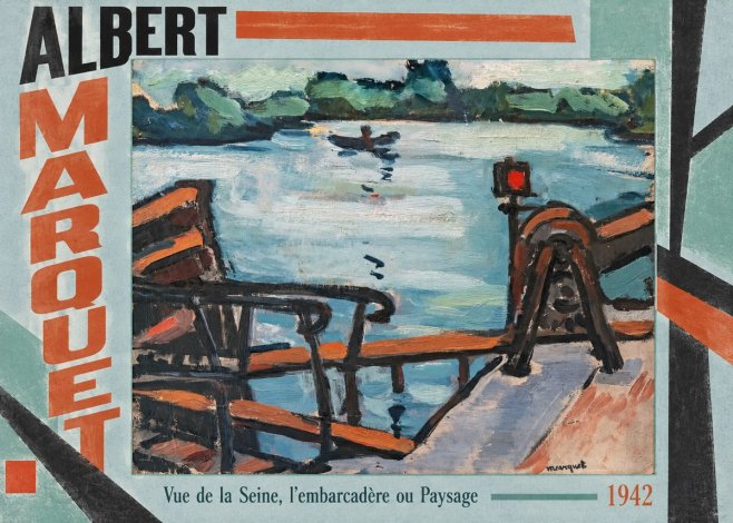 Albert Marquet Vue De La Seine, L'embarcadère Ou Paysage No4 - Juliste