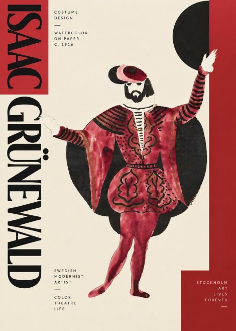 Isaac Grünewald Costume Design II No4 - Juliste