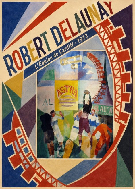 Robert Delaunay L'équipe De Cardiff - 1913 No4 - Juliste