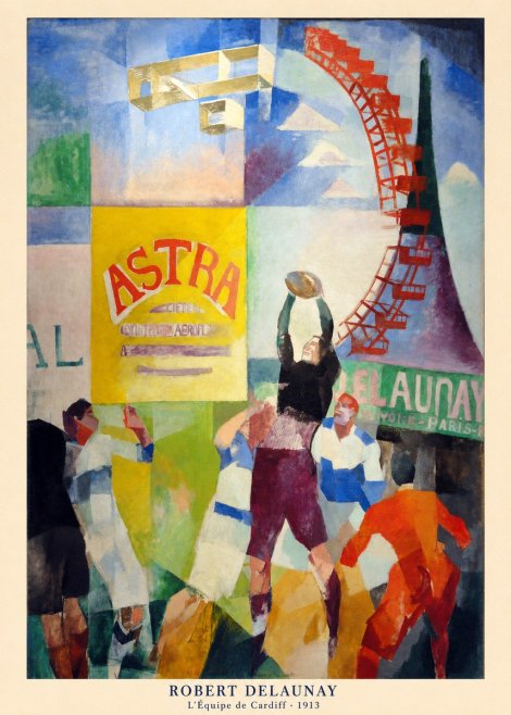 Robert Delaunay L'équipe De Cardiff - 1913 No5 - Juliste