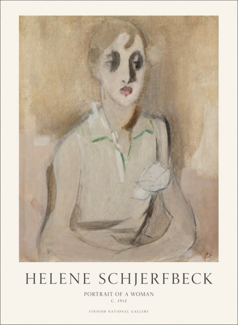 Helene Schjerfbeck Portrait of a Woman I No1 - Juliste