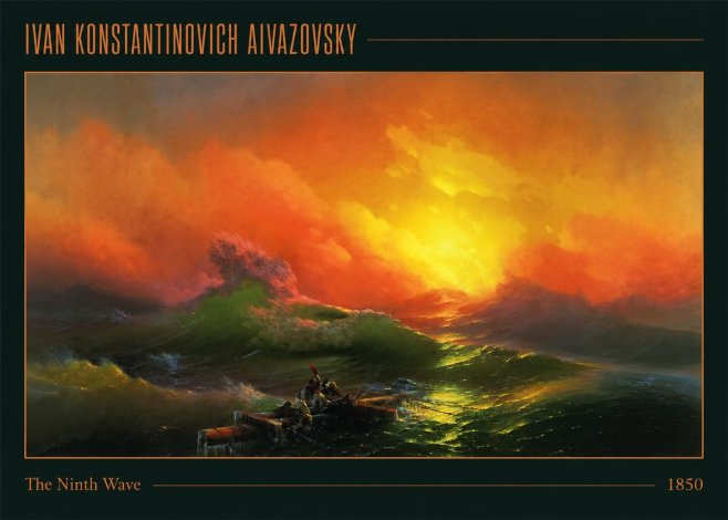 Ivan Konstantinovich Aivazovsky The Ninth Wave I No1 - Juliste