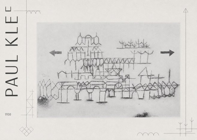 Paul Klee Architektur No3 - Juliste