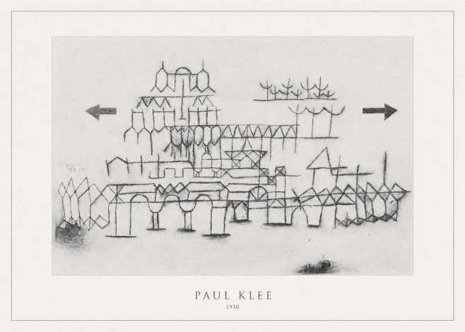 Paul Klee Architektur No4 - Juliste