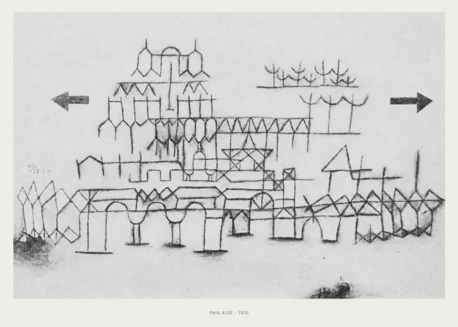 Paul Klee Architektur No5 - Juliste