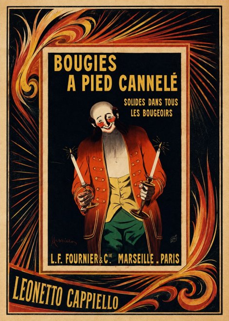 Leonetto Cappiello Bougies a Pied Cannelé No4 - Juliste