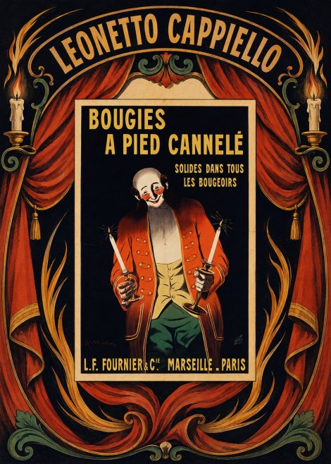 Leonetto Cappiello Bougies a Pied Cannelé No6 - Juliste