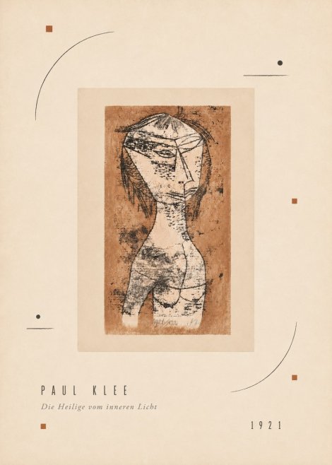 Paul Klee Die Heilige Vom Inneren Licht I No3 - Juliste