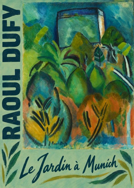 Raoul Dufy Le Jardin À Munich No2 - Juliste