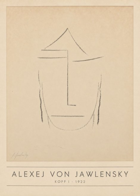 Alexej von Jawlensky Kopf I No1 - Juliste
