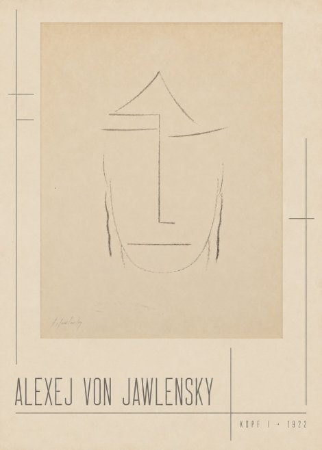 Alexej von Jawlensky Kopf I No2 - Juliste