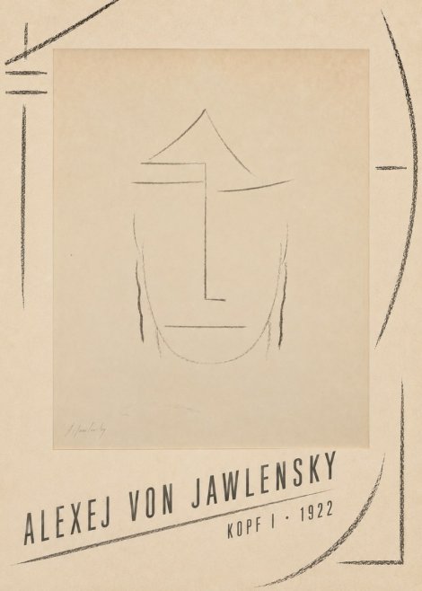 Alexej von Jawlensky Kopf I No4 - Juliste