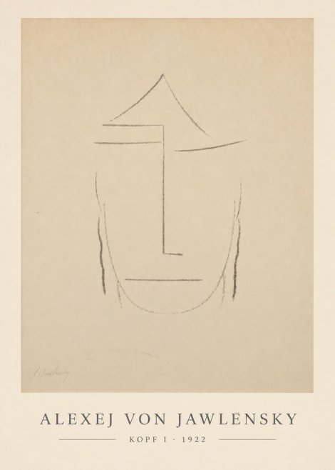 Alexej von Jawlensky Kopf I No6 - Juliste