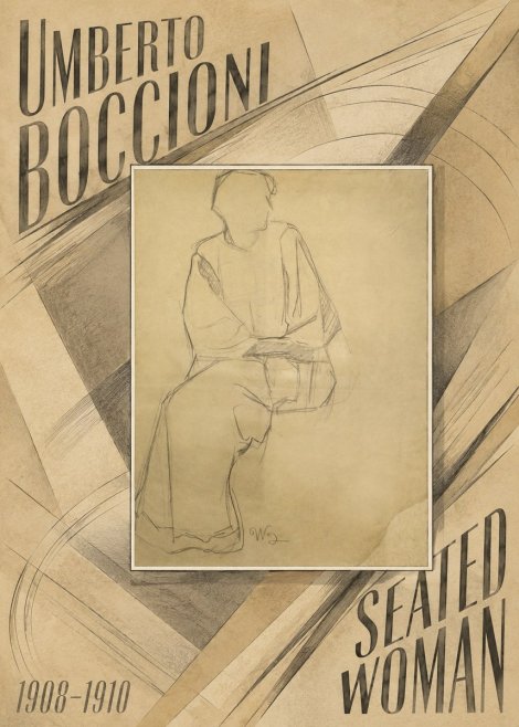 Umberto Boccioni Seated Woman No6 - Juliste