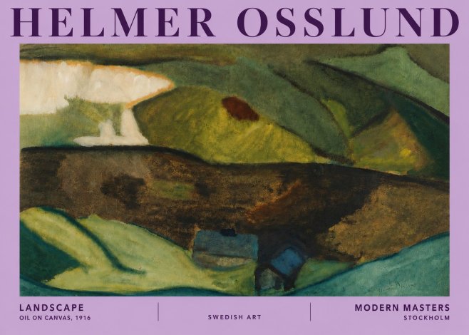 Helmer Osslund Landscape No5 - Juliste