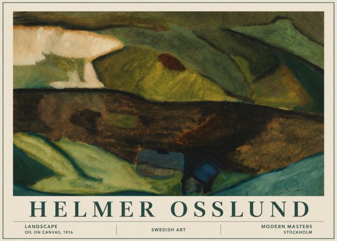 Helmer Osslund Landscape No6 - Juliste