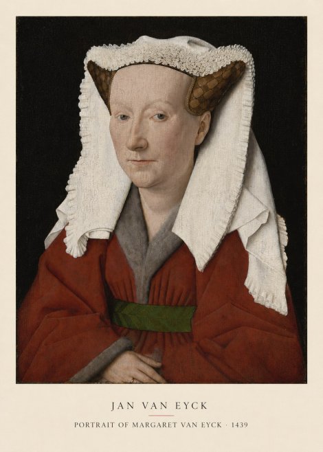 Jan van Eyck Portrait of Margaret Van Eyck I No5 - Juliste