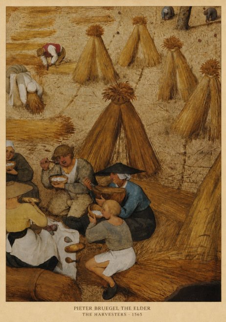 Pieter Bruegel The Harvesters I No4 - Juliste