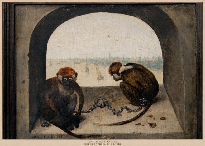 Pieter Bruegel Two Monkeys II No5 - Juliste