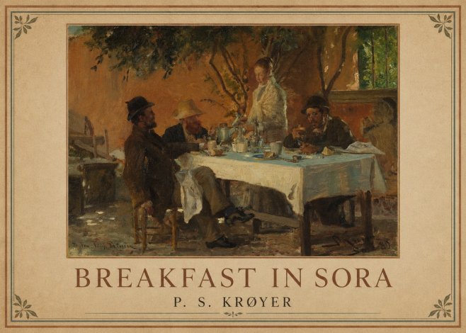 P.S. Krøyer Breakfast in Sora No1 - Juliste