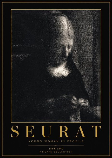 Seurat Young Woman in Profile No4 - Juliste