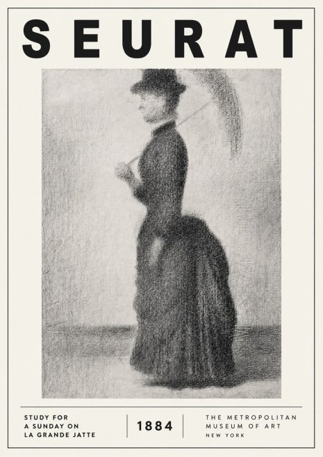Seurat Study for "a Sunday on La Grande Jatte" No2 - Juliste