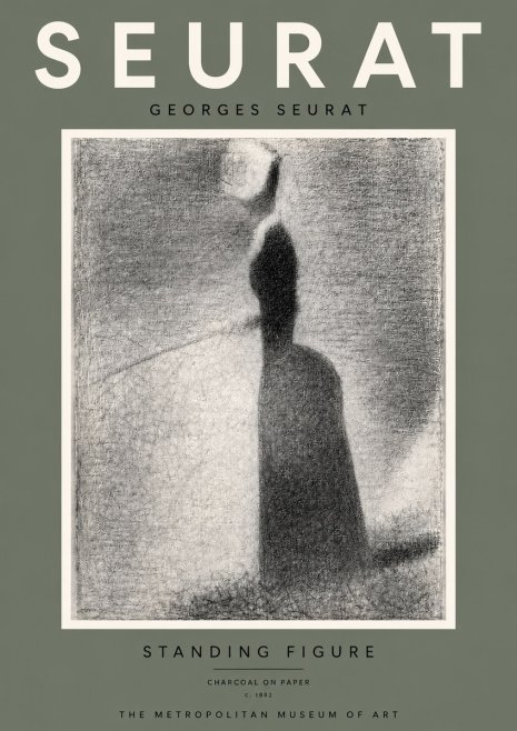 Seurat Standing Figure No5 - Juliste