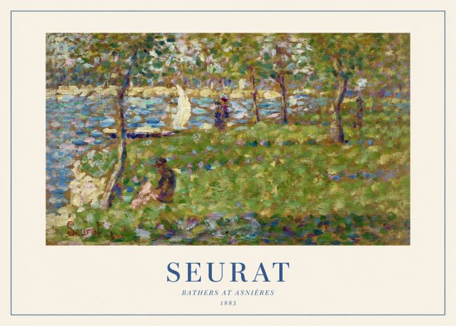 Seurat Bathers at Asnières I No1 - Juliste