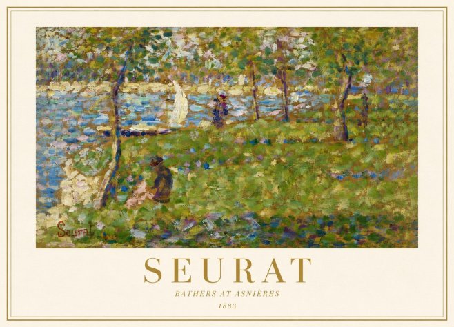 Seurat Bathers at Asnières I No5 - Juliste